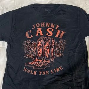 Johnny Cash Black T Shirt
